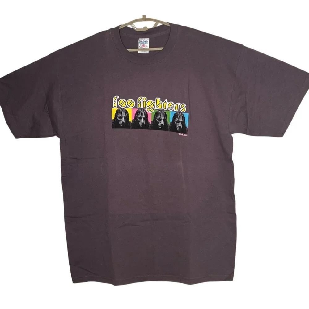 Foo Fighters Band Tee Gildan Ultra Cotton Heavyweight XL 100% Cotton Graphic Shi